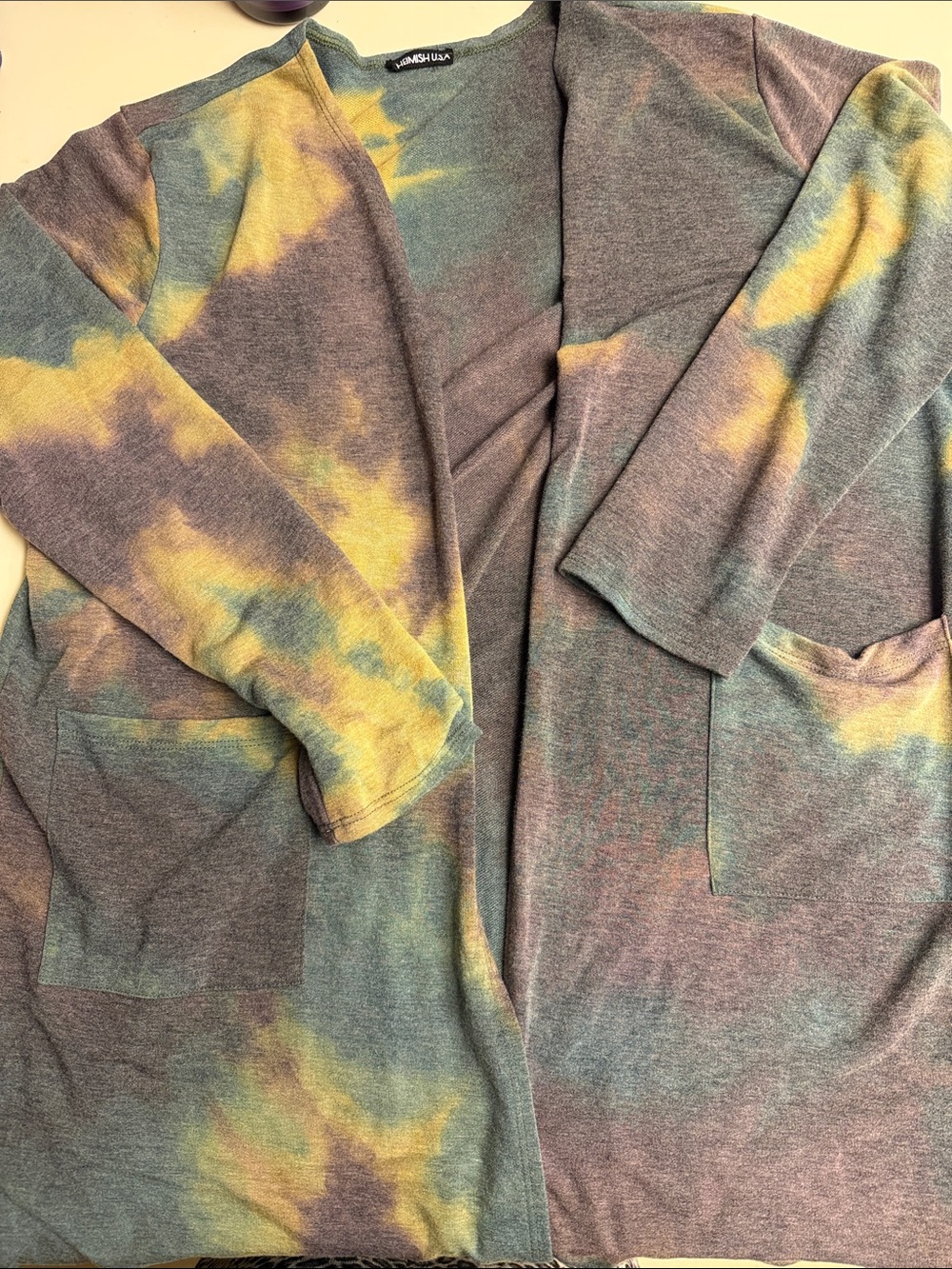 Heimish Oil Slick Cardigan with Pockets 2X